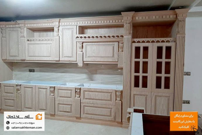 کابینت روکش چوب