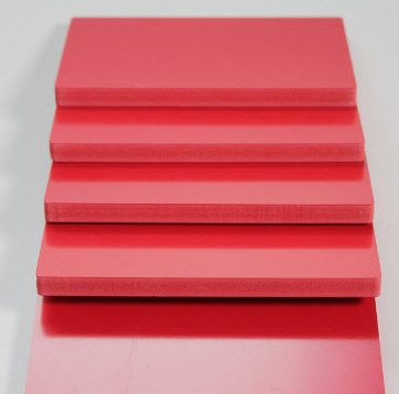 ورق پی وی سی (PVC) قرمز رنگ
