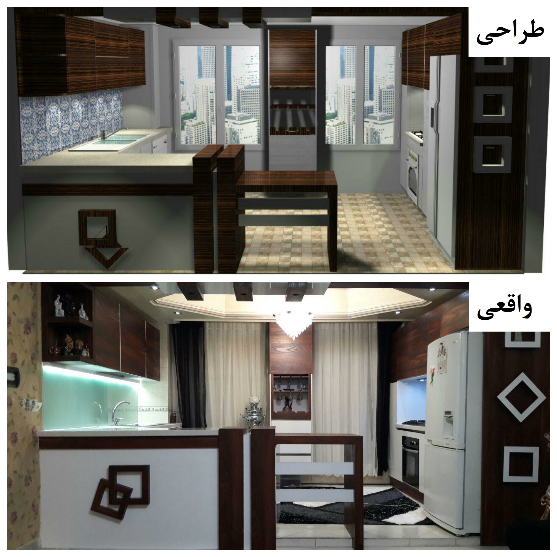 طراحی سه بعدی کابینت