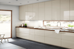 کابینت سفید - 40 مدل ترکیب رنگهای سفید (سفید طلایی و سفید قهوه ای)