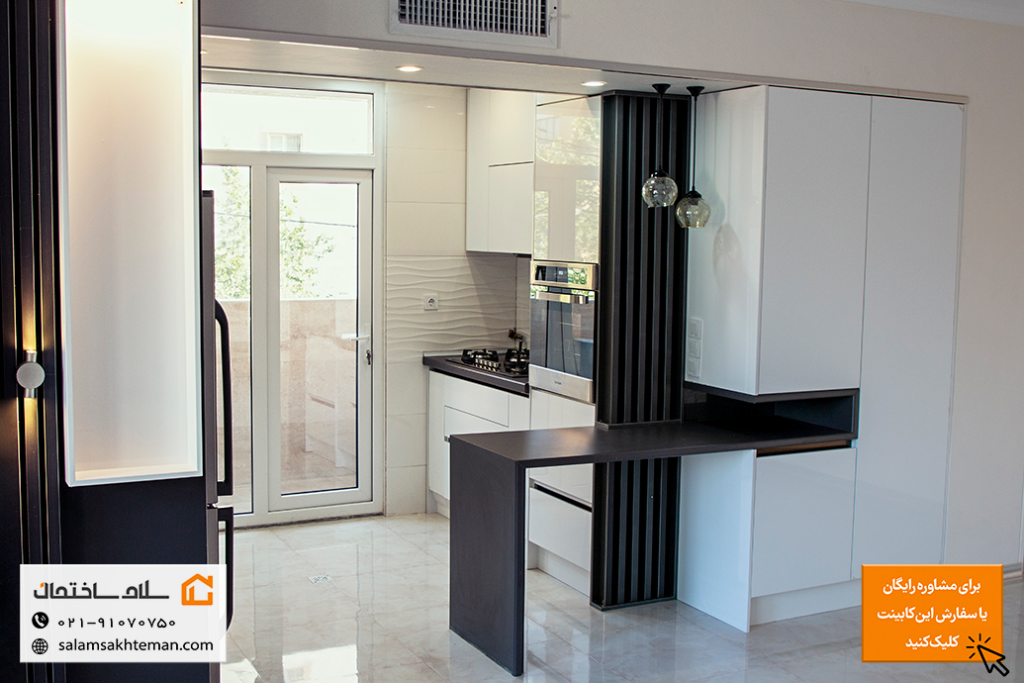 کابینت هایگلاس براق