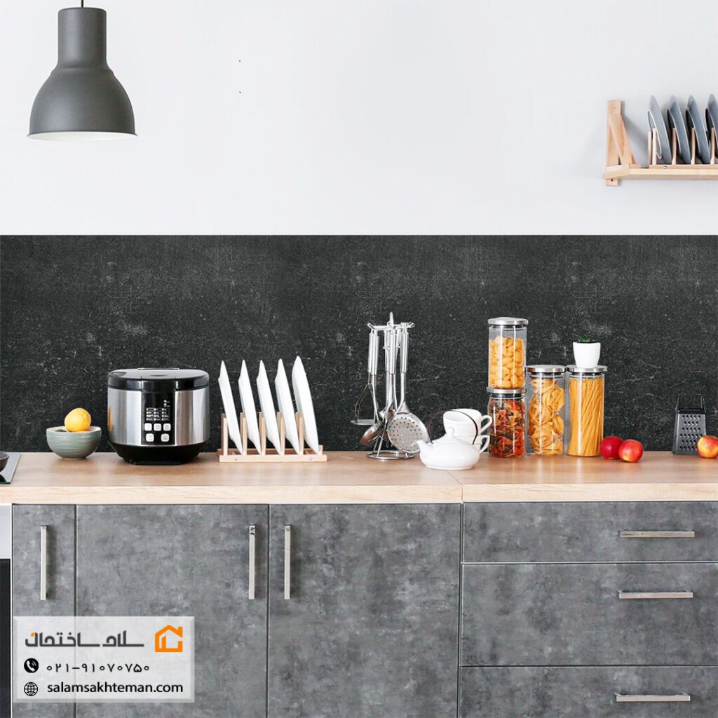 برچسب کابینت طرح بتن