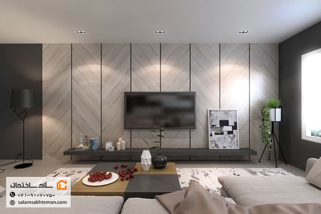 دیوار پشت تلویزیون جدید