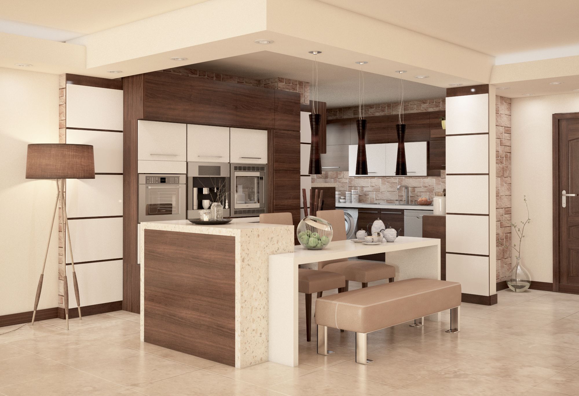 طراحی 3 بعدی کابینت 6