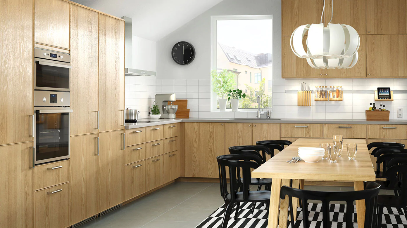 کابینت روکش چوب بلوط 1