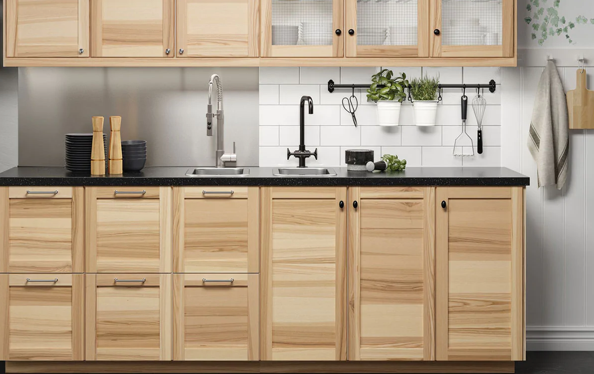 کابینت روکش چوب بلوط 2