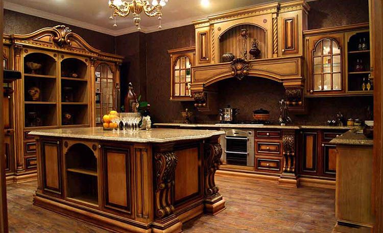 مدل کابینت وکیوم قهوه ای لوکس