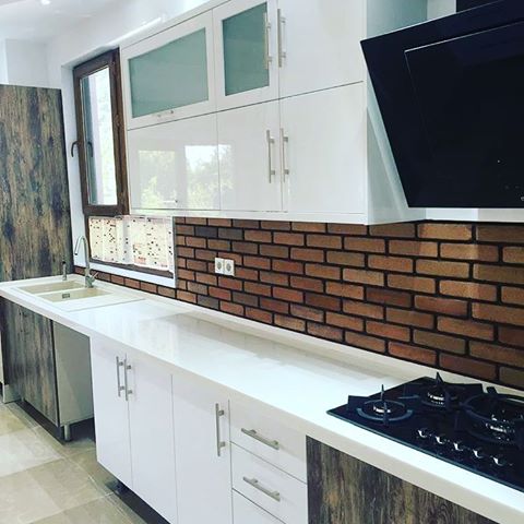 کاشی بین کابینتی آجری