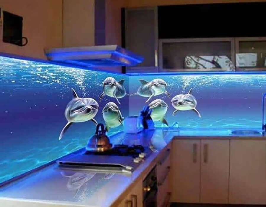 کاشی بین کابینتی سه بعدی
