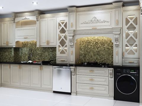 انواع رنگ کابینت کلاسیک (1)