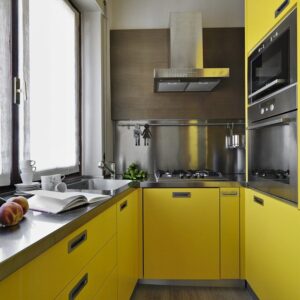 کابینت آلومینیومی زرد