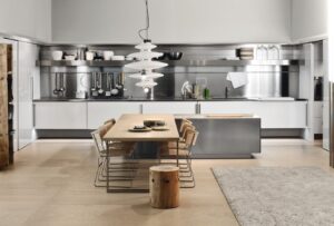 کابینت آلومینیومی سفید نقره ای