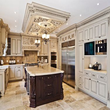 کابینت کلاسیک دو رنگ