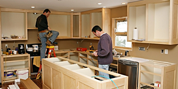 نصب کابینت آشپزخانه ام دی اف