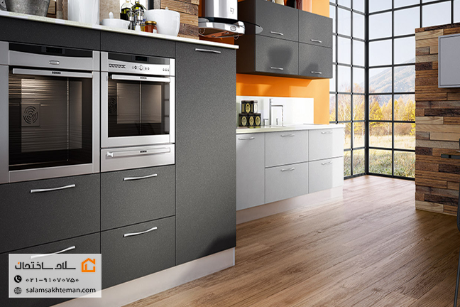 کابینت آشپزخانه با رنگ خاص