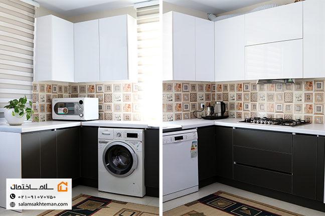 کابینت هایگلاس براق و مات