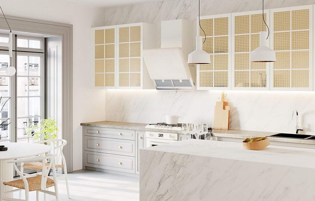 انواع کابینت حصیری آشپزخانه + مزایا و معایب مهم آن