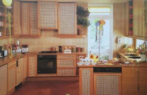 کابینت درب حصیری روستیک