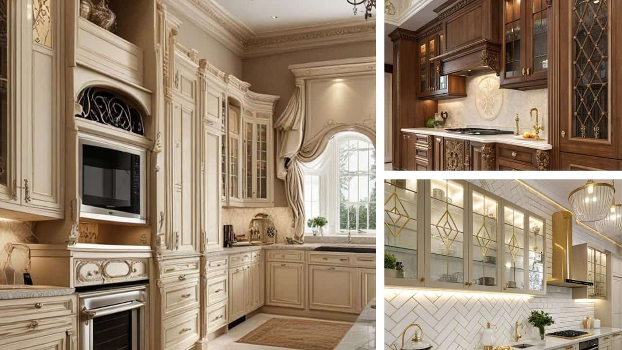 ۸ مدل جذاب کابینت آبچکان برای آشپزخانه کلاسیک + تصاویر