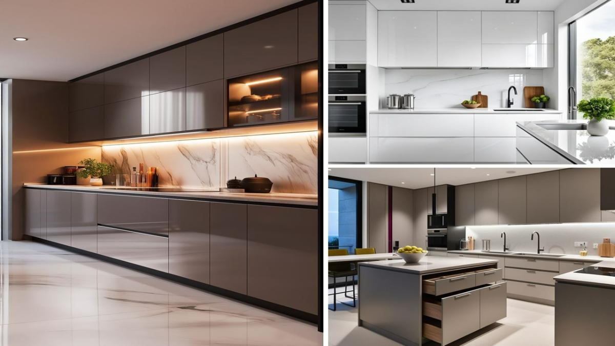 درب کابینت های گلاس+ راهنمای انتخاب برای آشپزخانههای مدرن و شیک