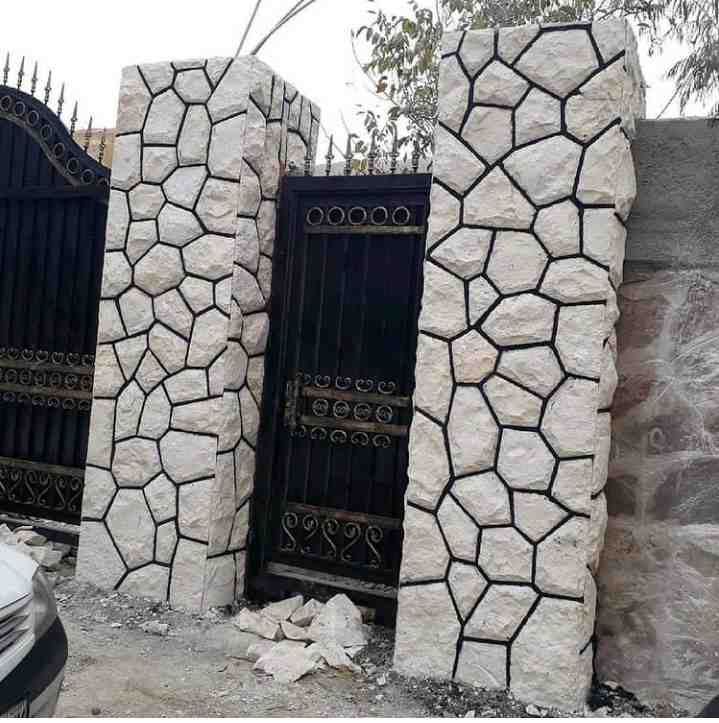 سنگ مالون سفید برای نمای خانه