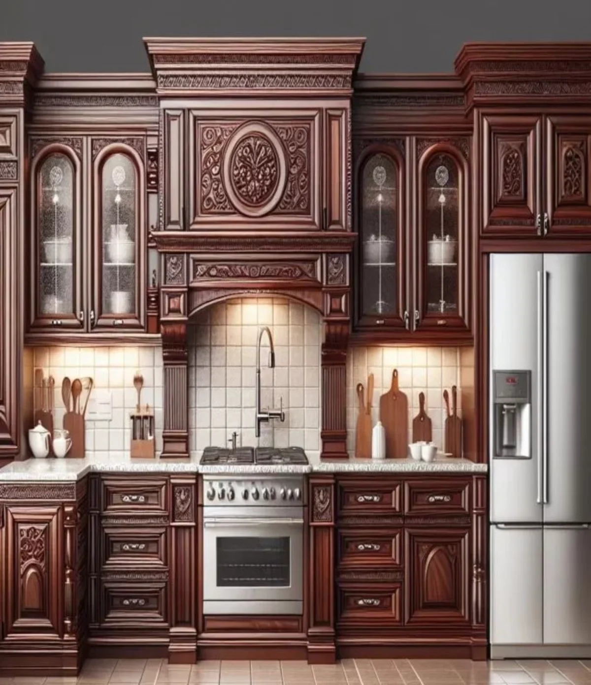 کابینت کلاسیک چوبی