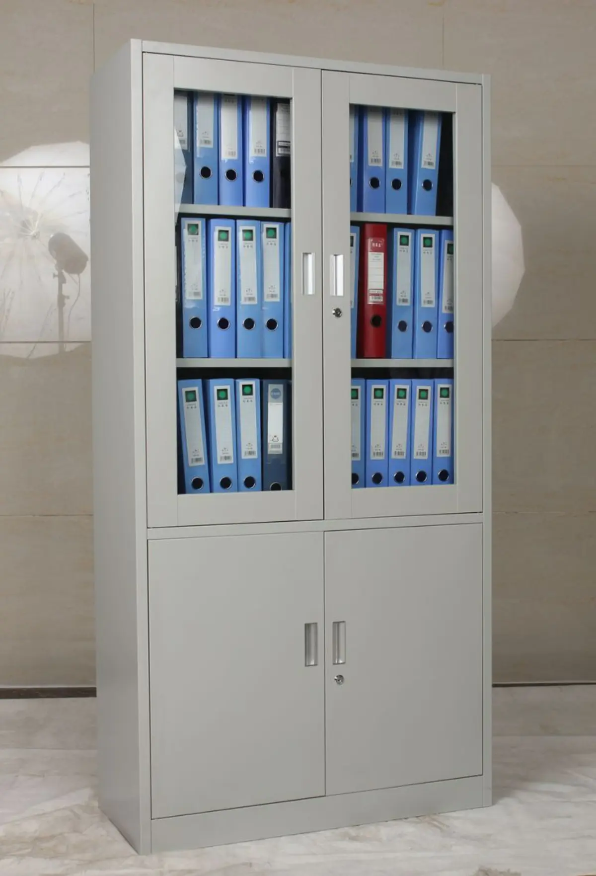 کمد دیواری فلزی مدرن طوسی