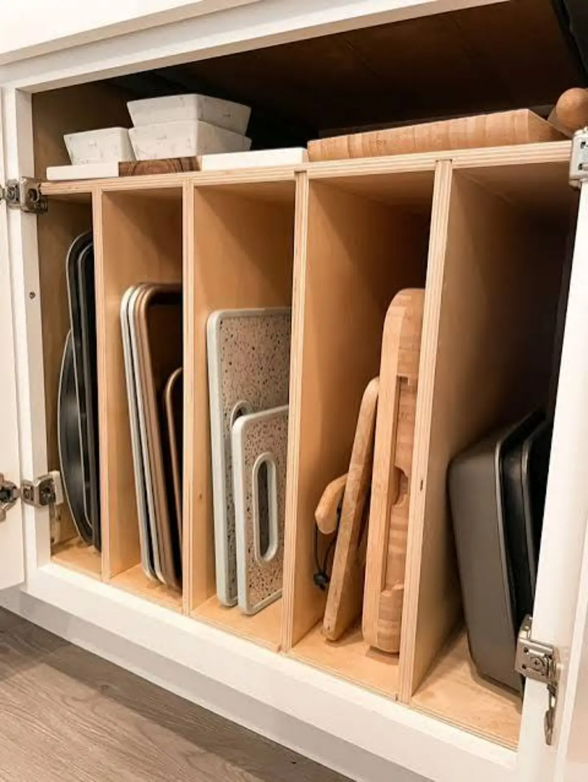 اکسسوری نظم دهنده چوبی سینی های داخل کابینت