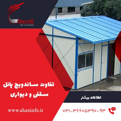 تفاوت ساندویچ پانل سقفی و دیواری
