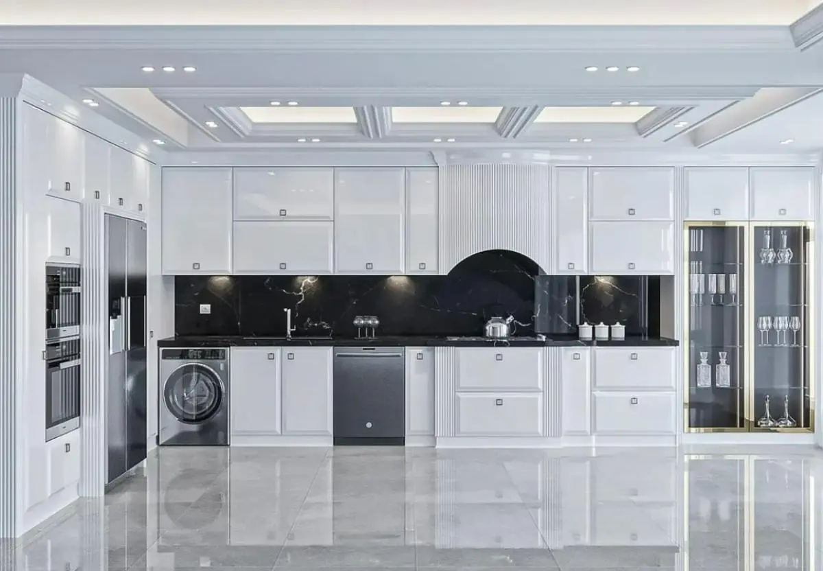 کابینت نئوکلاسیک پولیشی انزو سفید
