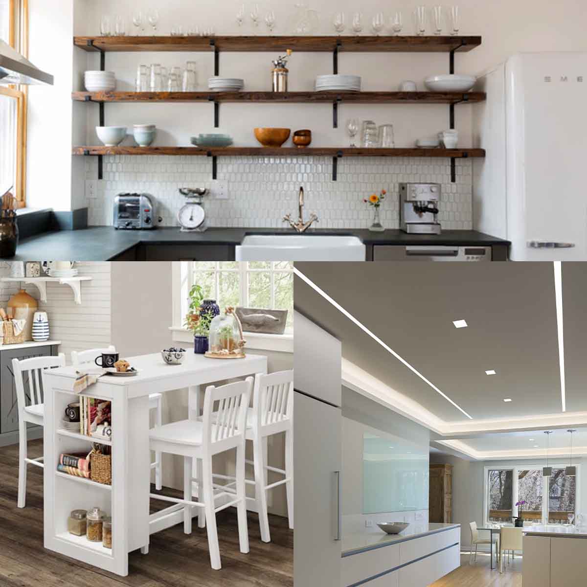 چگونه آشپزخانههای کوچک را بدون نیاز به تخریب دیوارها بزرگتر کنیم؟