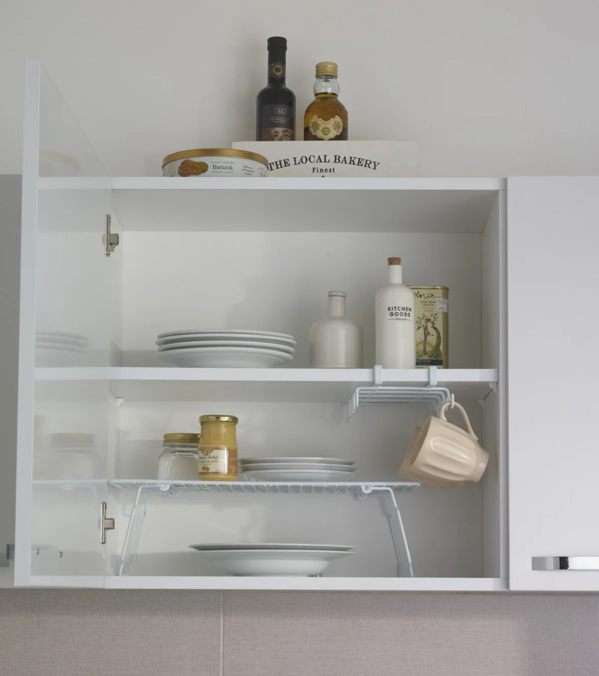 نظمدهنده فلزی داخل کابینت برای بشقاب و لیوان