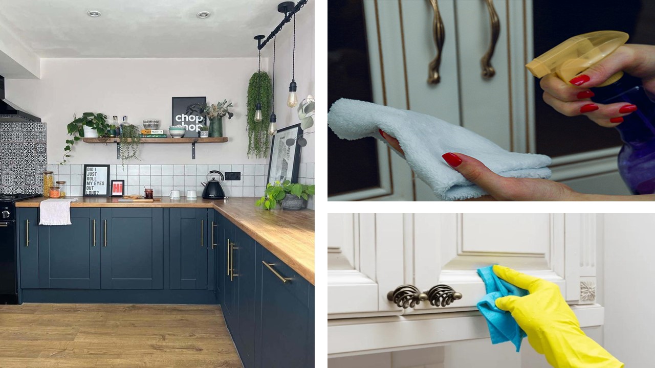 چگونه کابینتهای با پوشش رنگی خاص را بدون آسیب رساندن تمیز کنیم؟